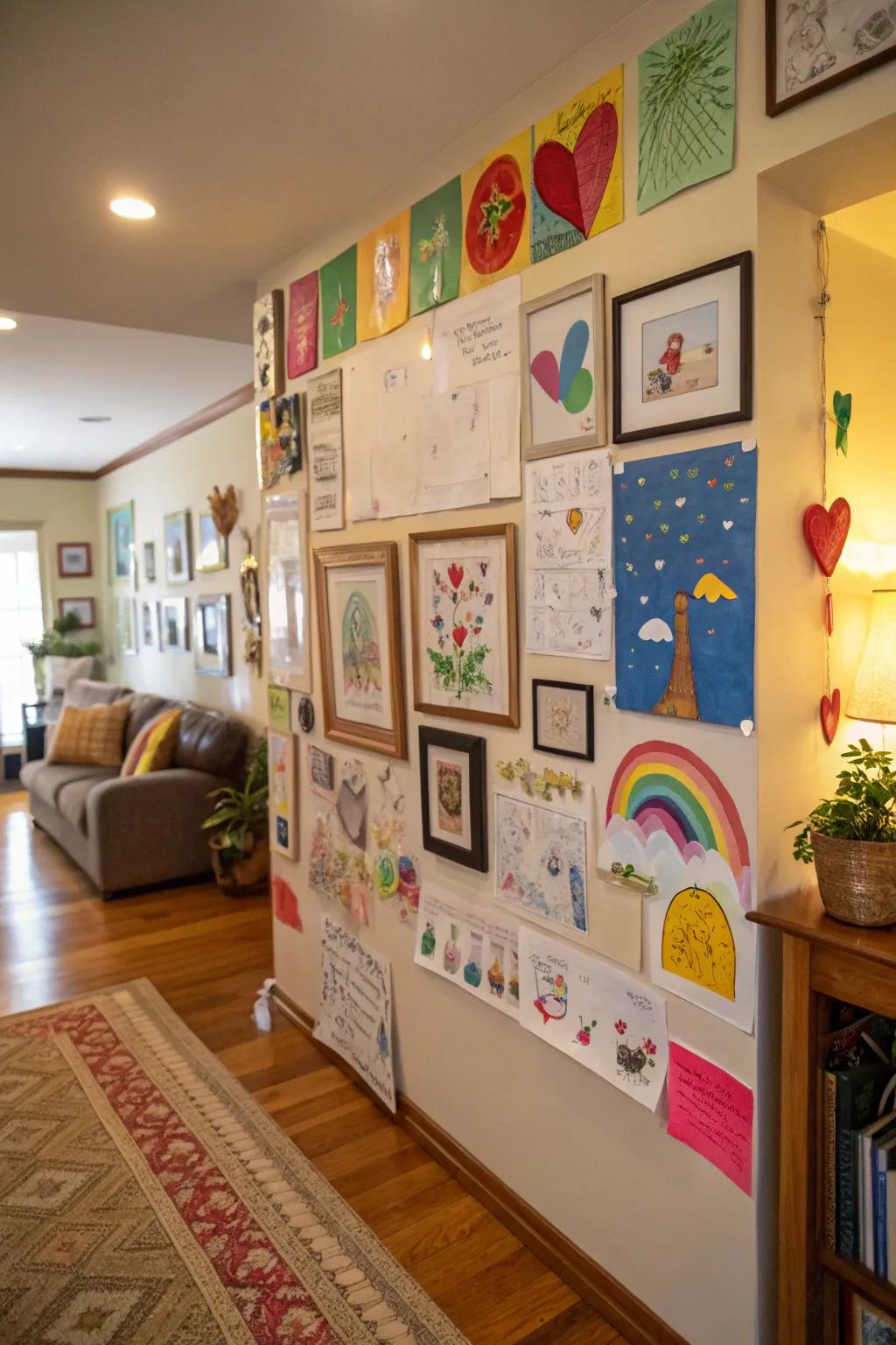 Transform your home into a gallery showcasing your kids' masterpieces.