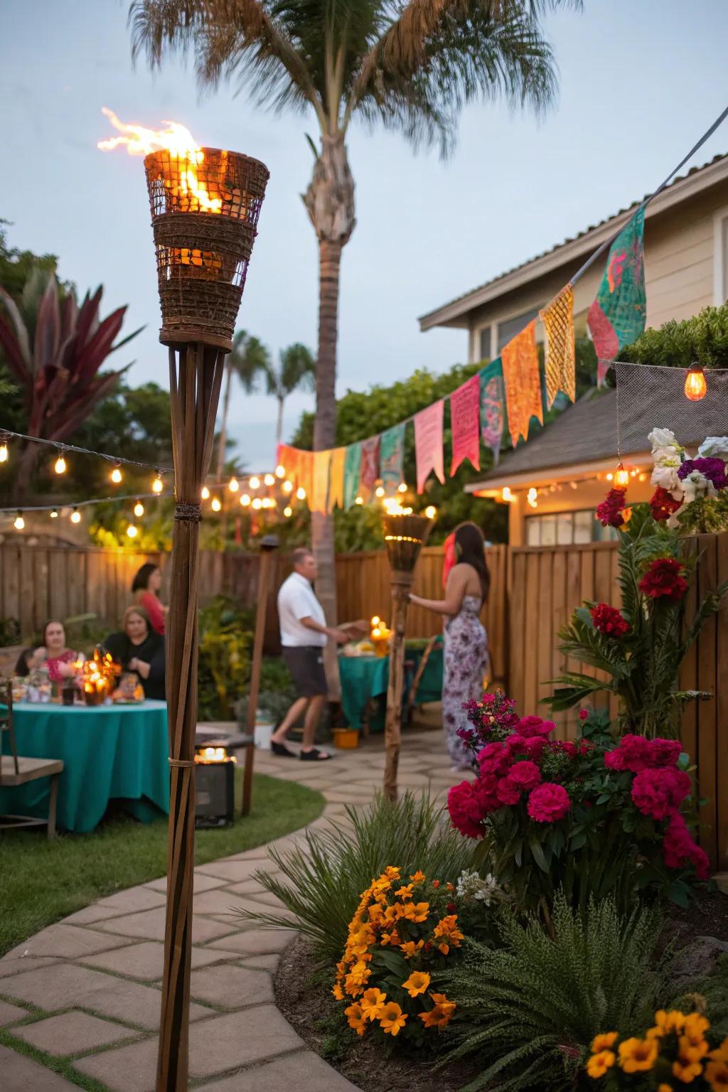 Transport your guests to a tropical paradise with vibrant decorations and island-inspired vibes.