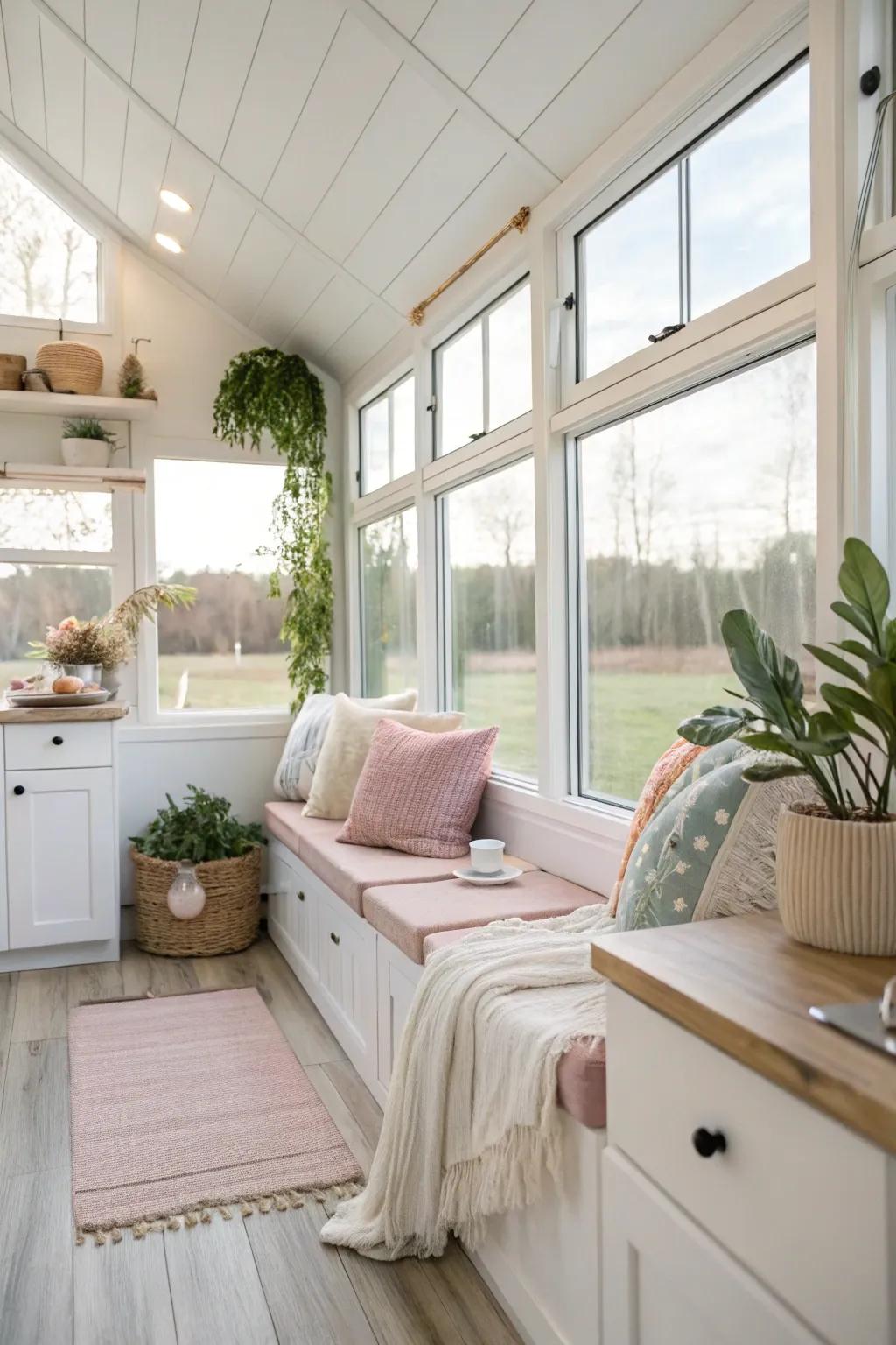 Natural light turns compact spaces into open retreats.