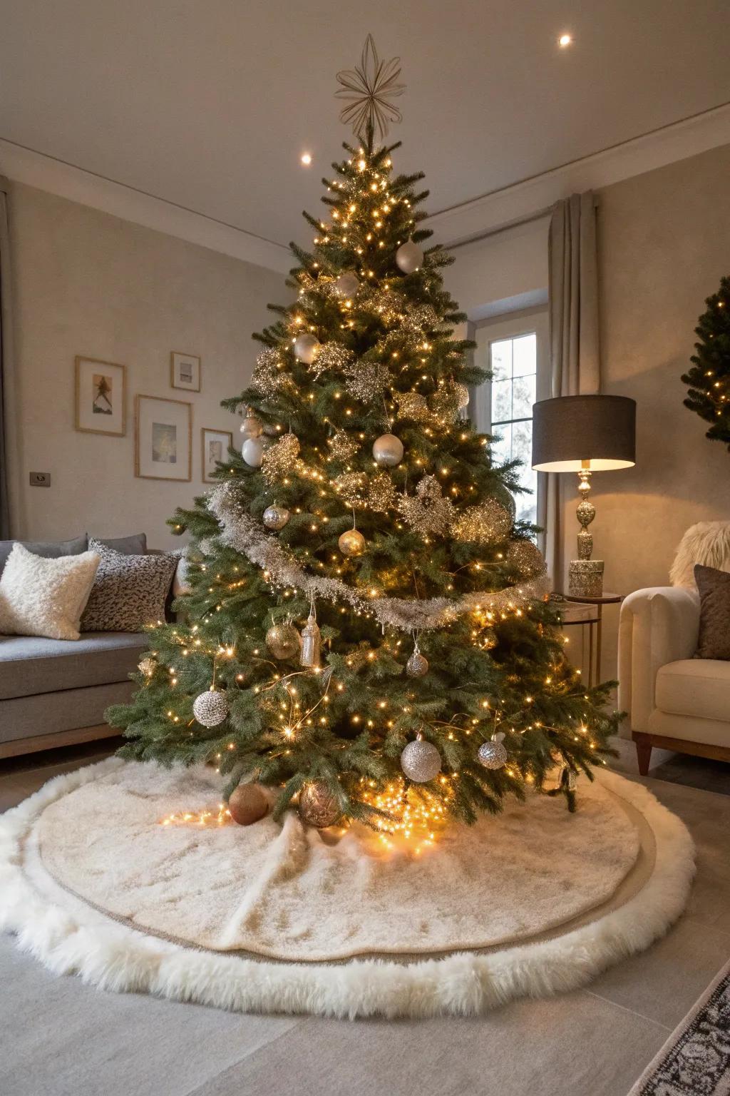 Luxurious imitation fur introduces beauty and warmth to your holiday decorations.