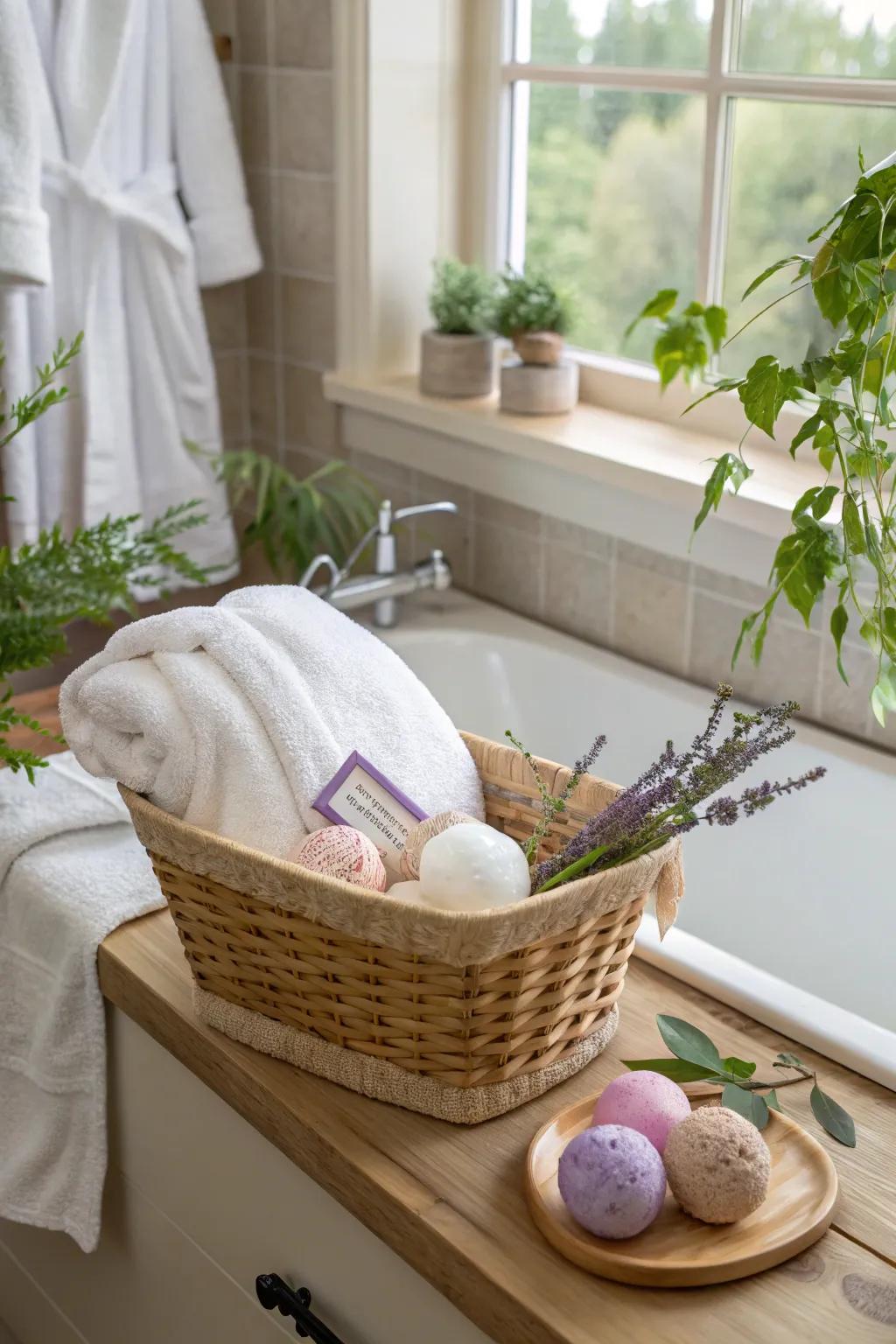 A personal care escape in a container.