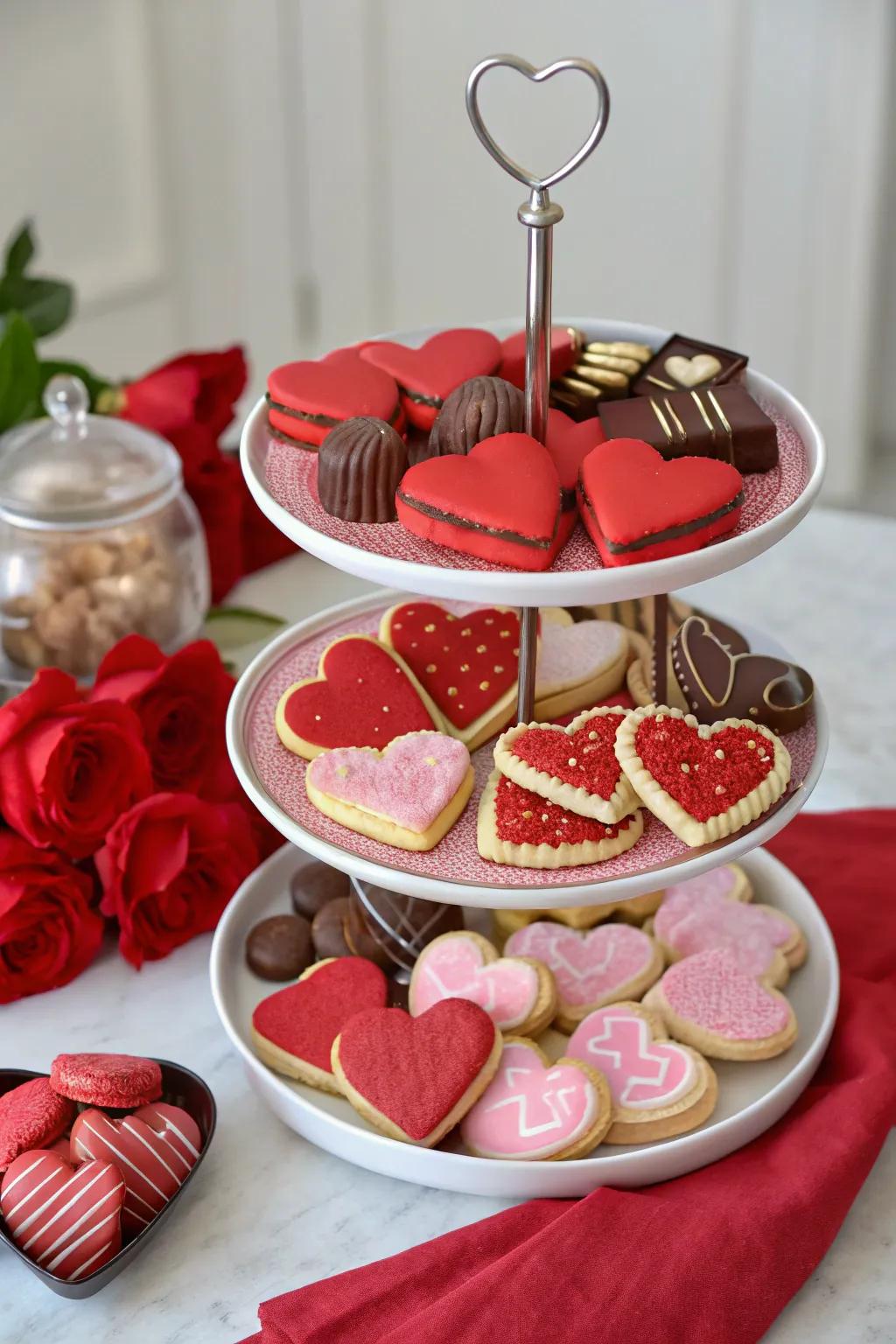 Magnificent Valentine's Day confectionery exhibit