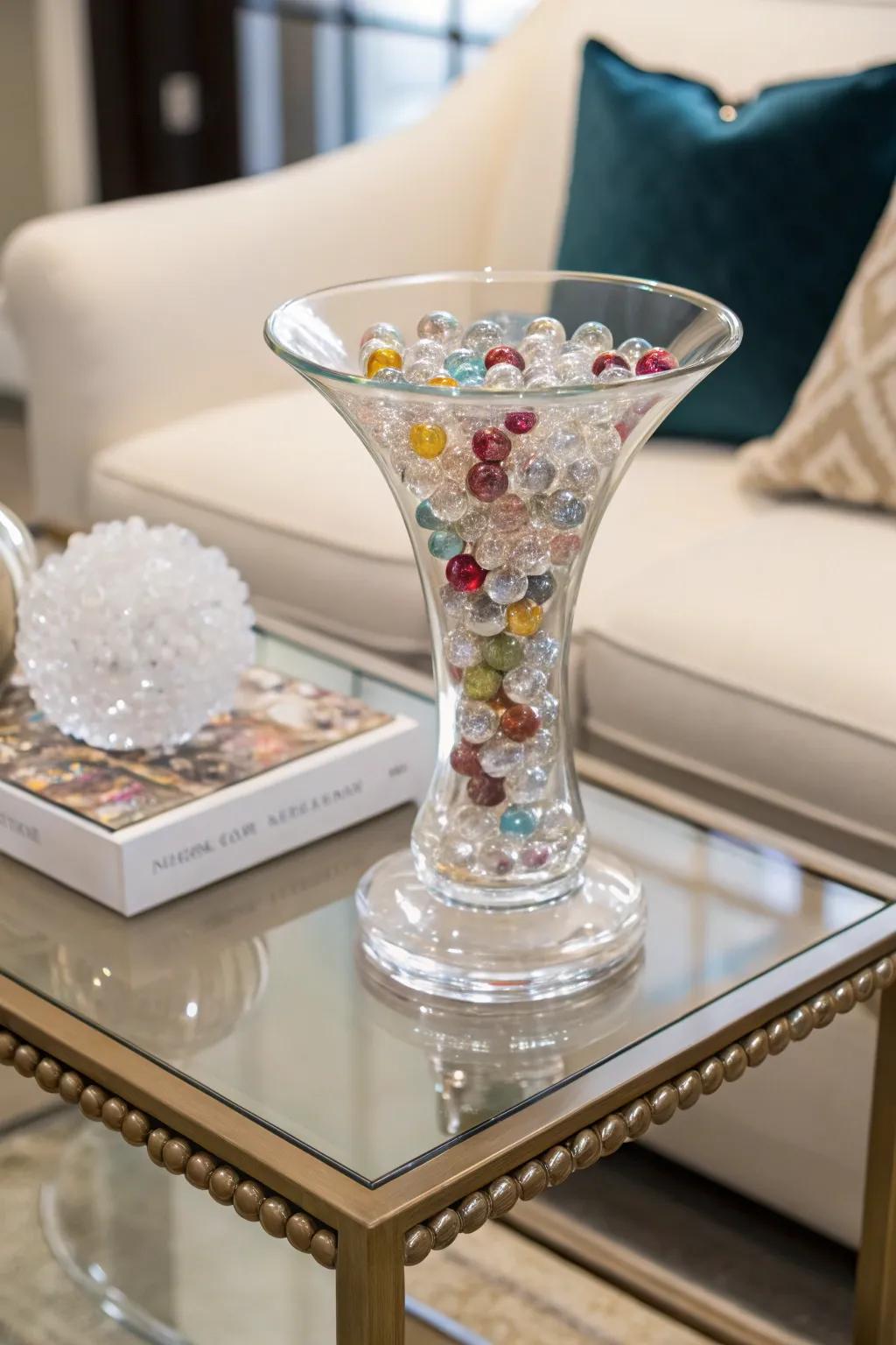 Introduce glamour through artificial jewels as decor.