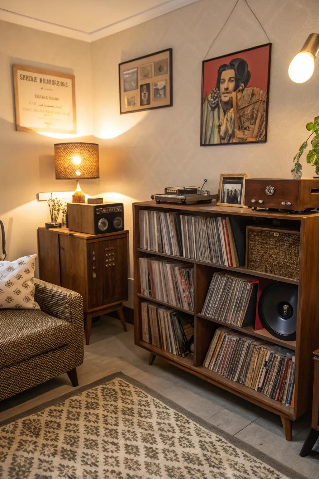 Elevate your retro-themed spaces with iconic vinyl records.