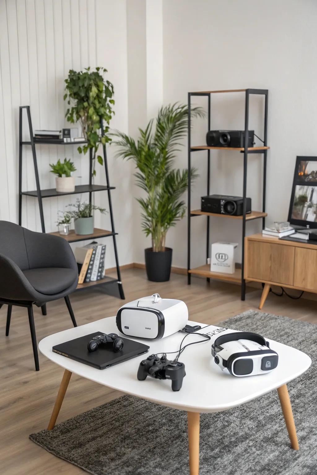 Keeping it simple helps you focus and keeps your VR room clutter-free.