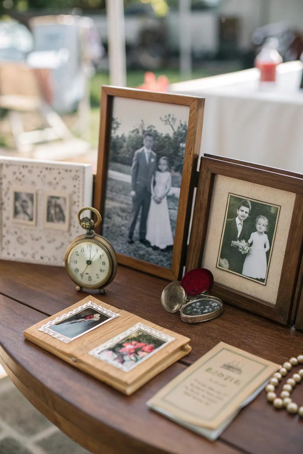 A showcase of loved memories to receive someone at home.