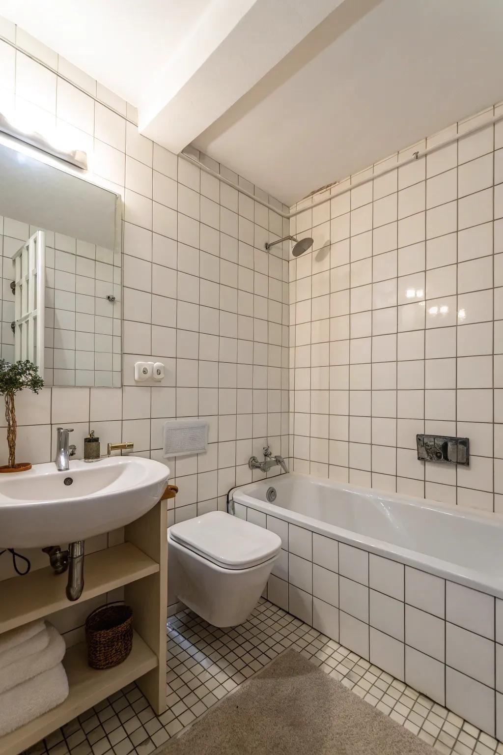 Simple designs foster a calm and orderly setting.
