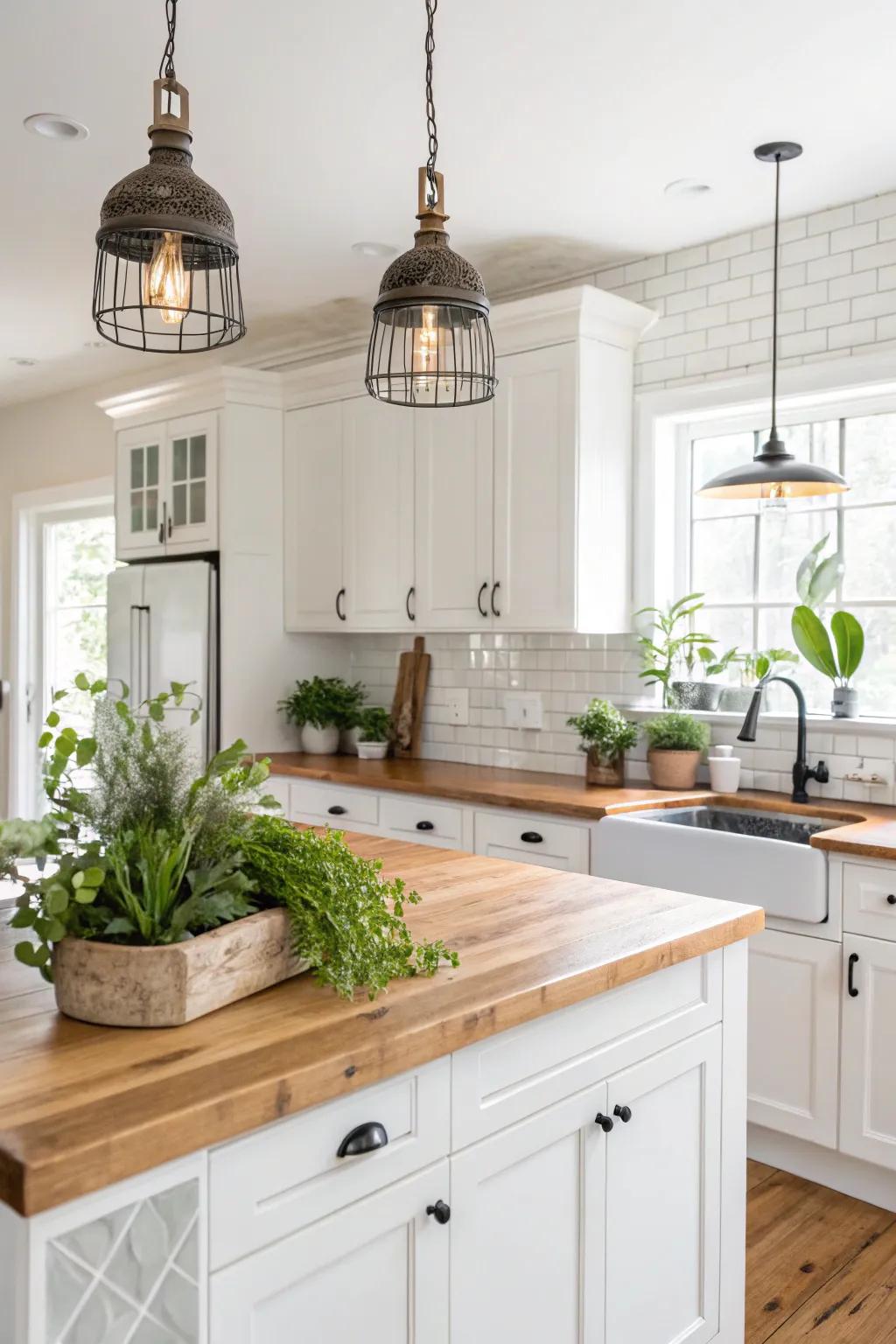 Decorations that bring character and warmth to a kitchen.