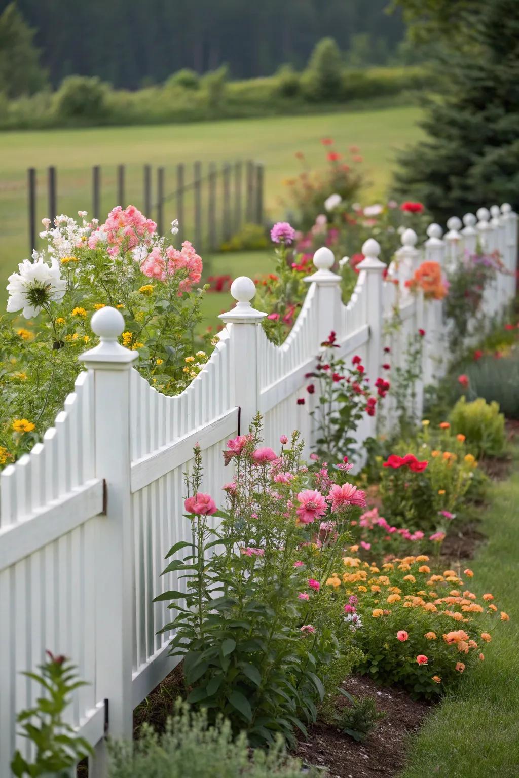 A scalloped edge fence gives your garden a dash of fun and elegance.