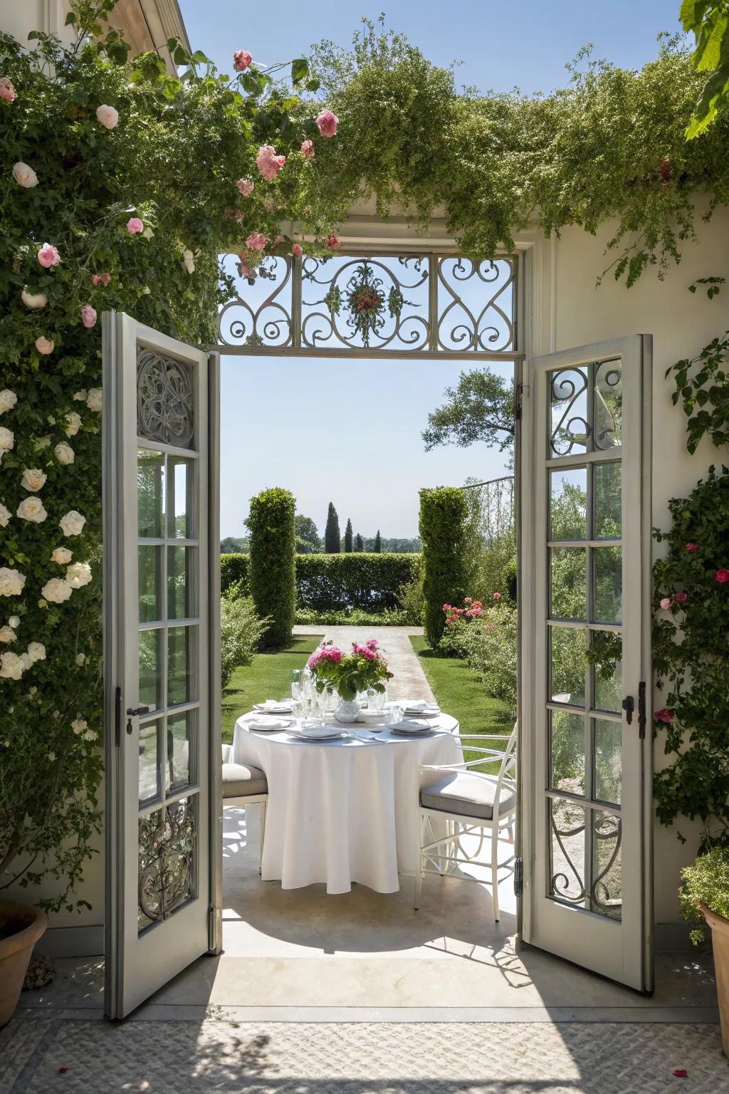 French door screens propose practical grace.