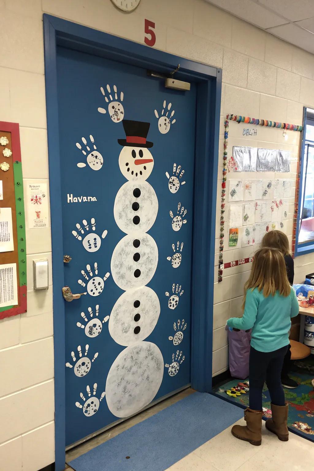 A tender snowman kin portrait.