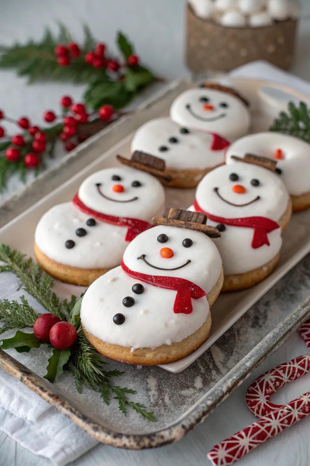 Delicious snowman confections for a fun treat.
