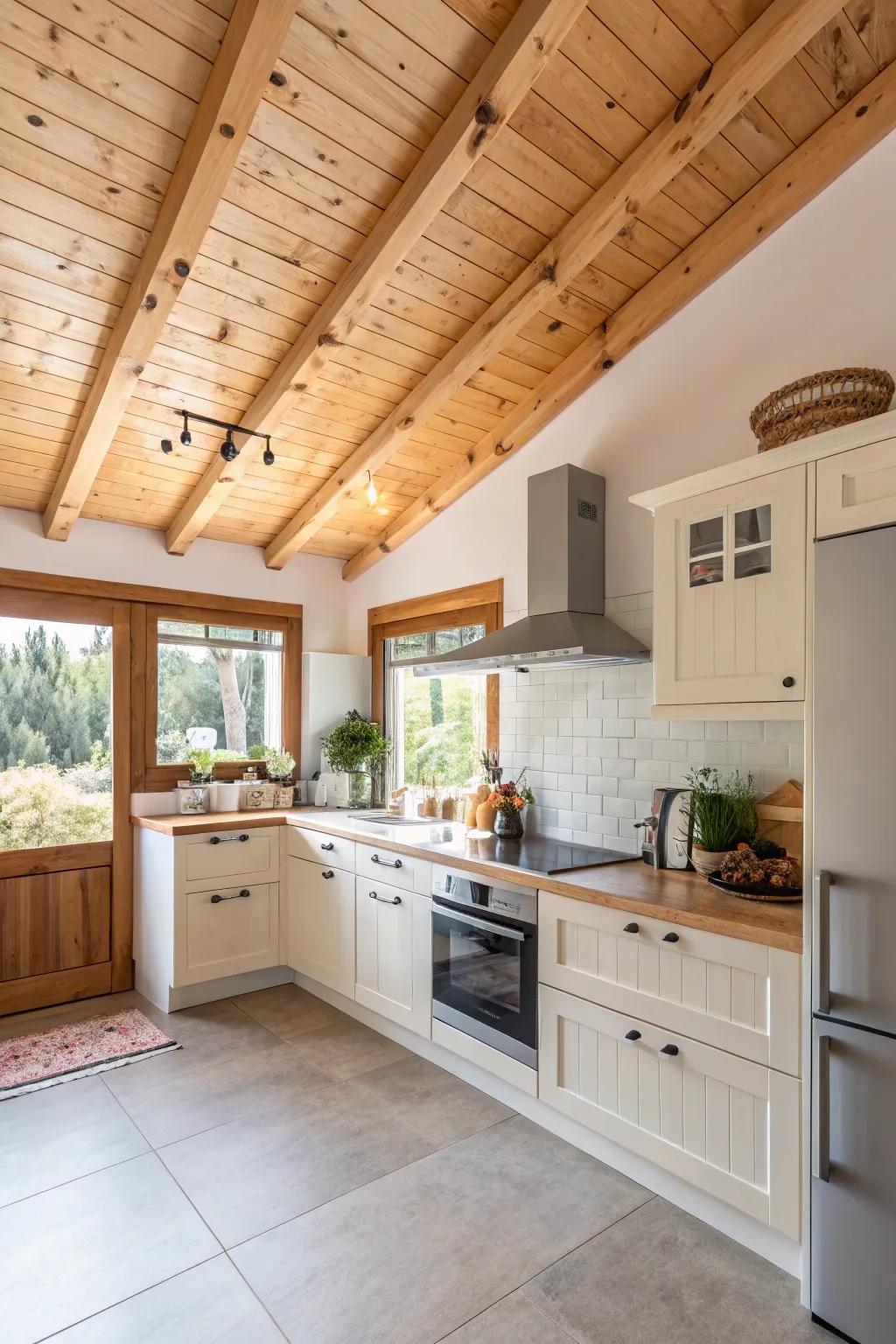 Bright fir wood for a relaxed and adaptable appearance.