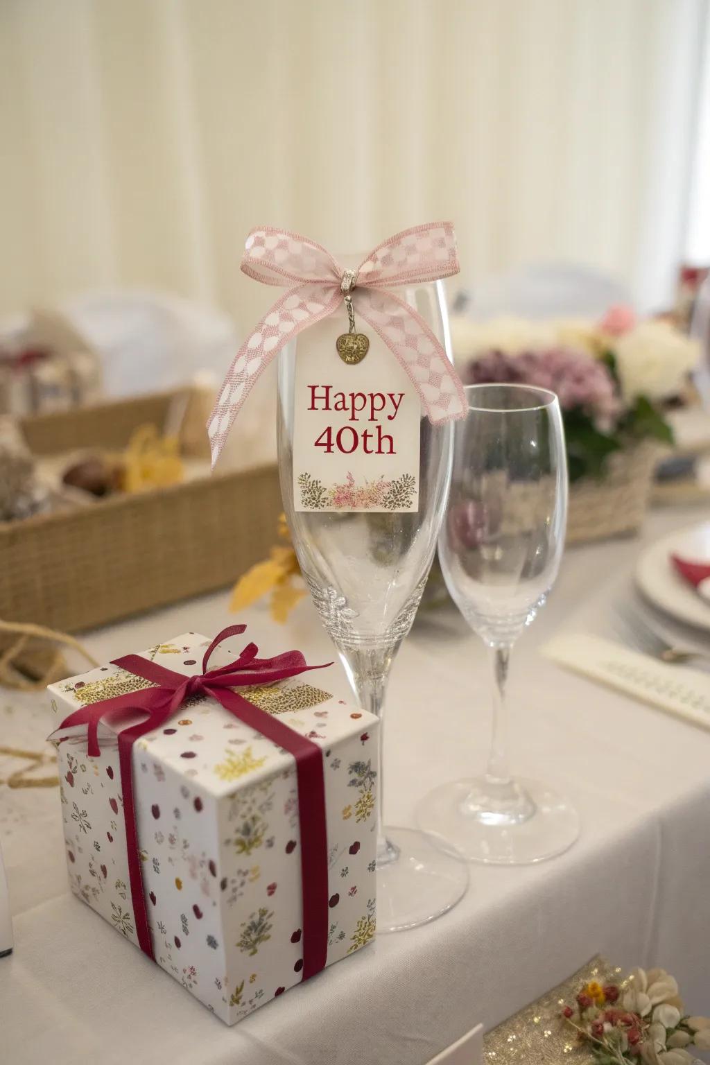 Elevate your wine glass gift with exquisite packaging.