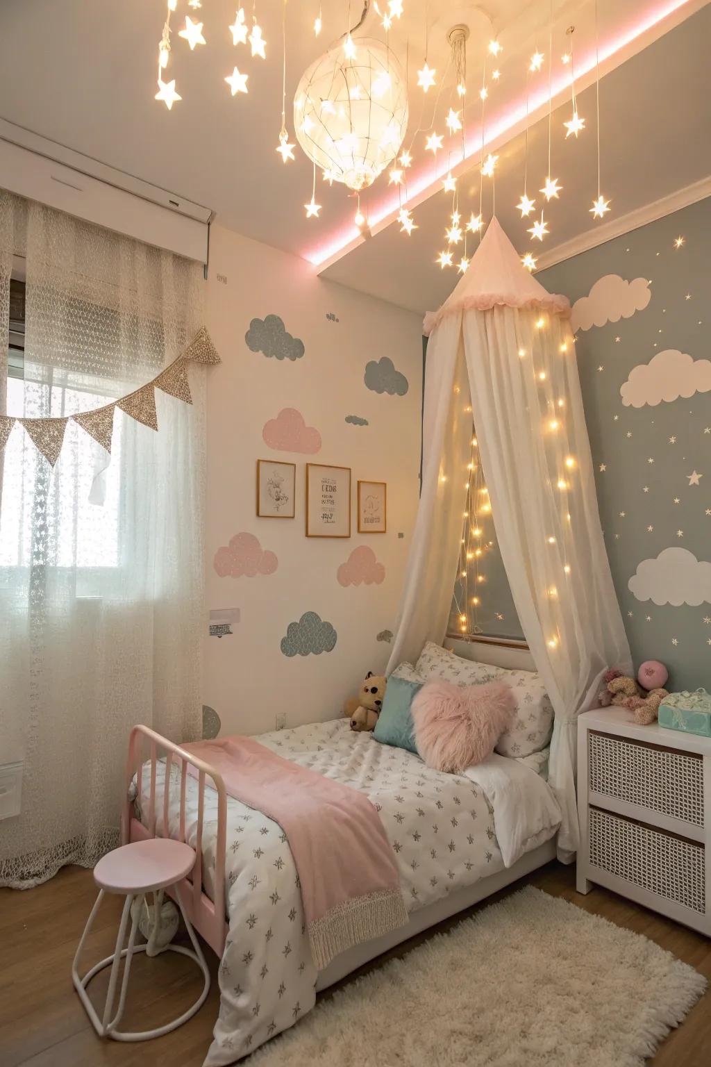 A whimsical dreamlike theme bringing fantasies to fruition.