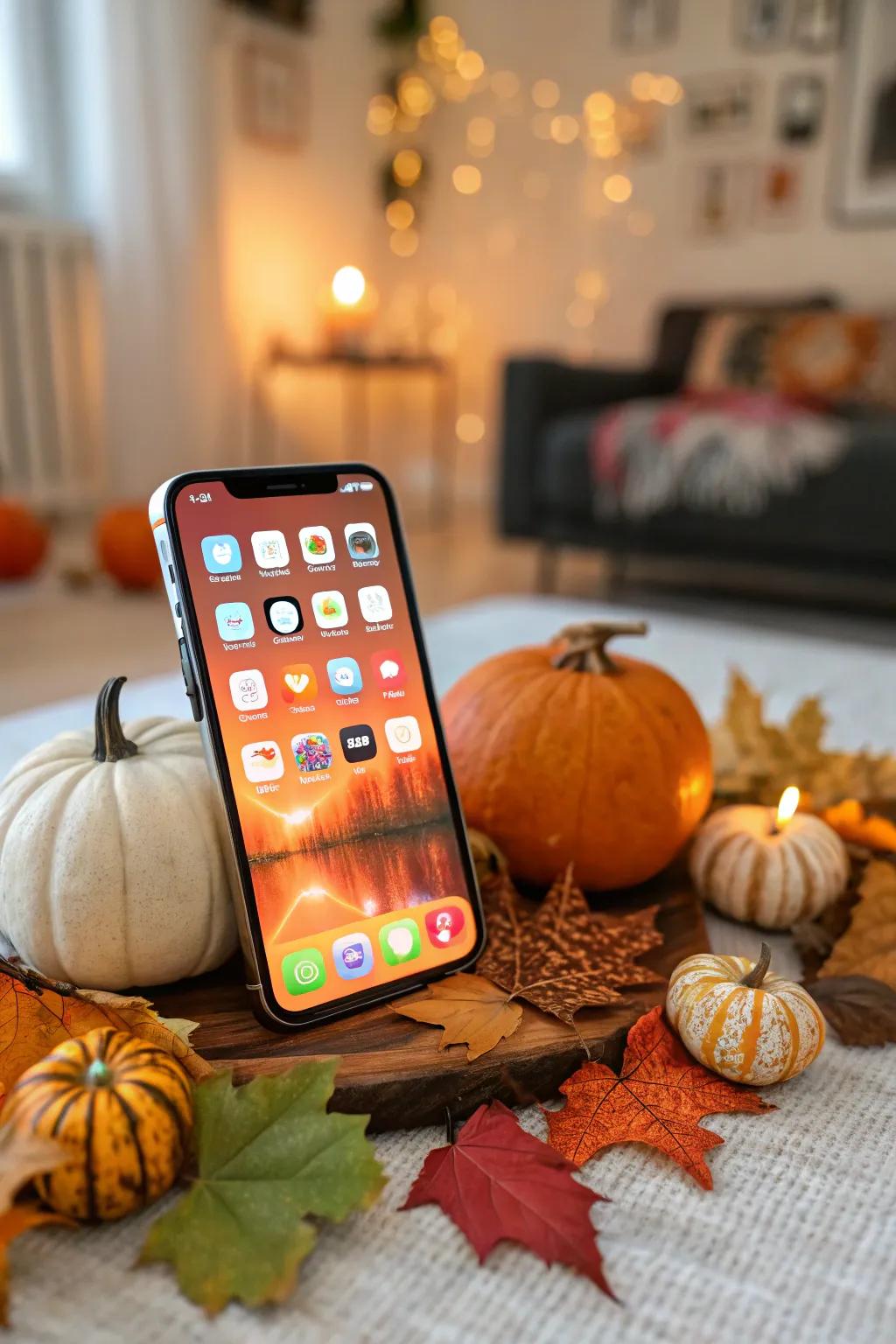 Seasonal themes ensure a lively and festive home screen.