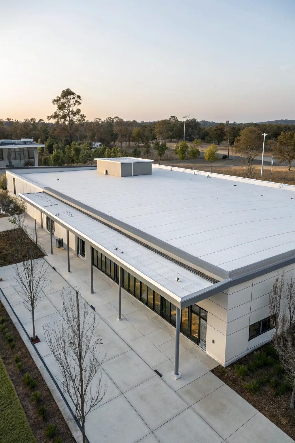 Uncomplicated and effective, single-layer covering complements modern designs.