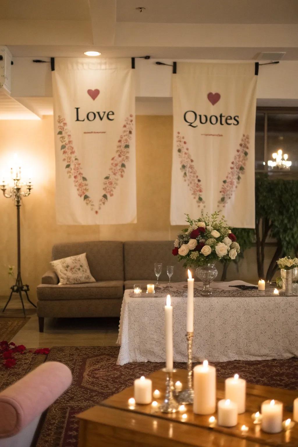 Inspire with heartfelt love verse banners.
