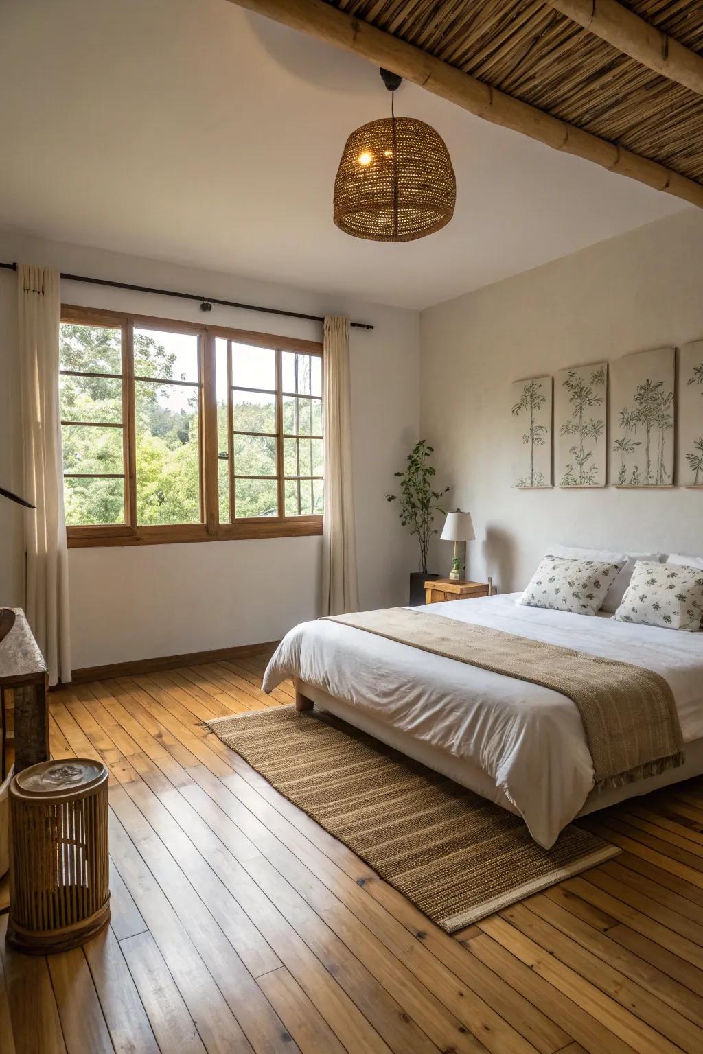 Enjoy sustainable and beautiful exotic bamboo flooring.