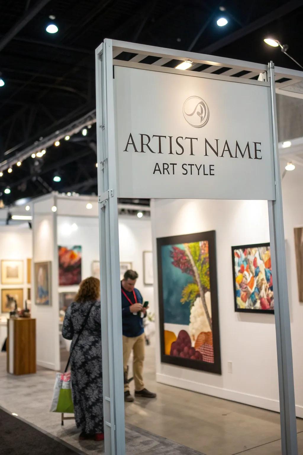 Prominent signage ensures visitors know exactly what the booth offers.
