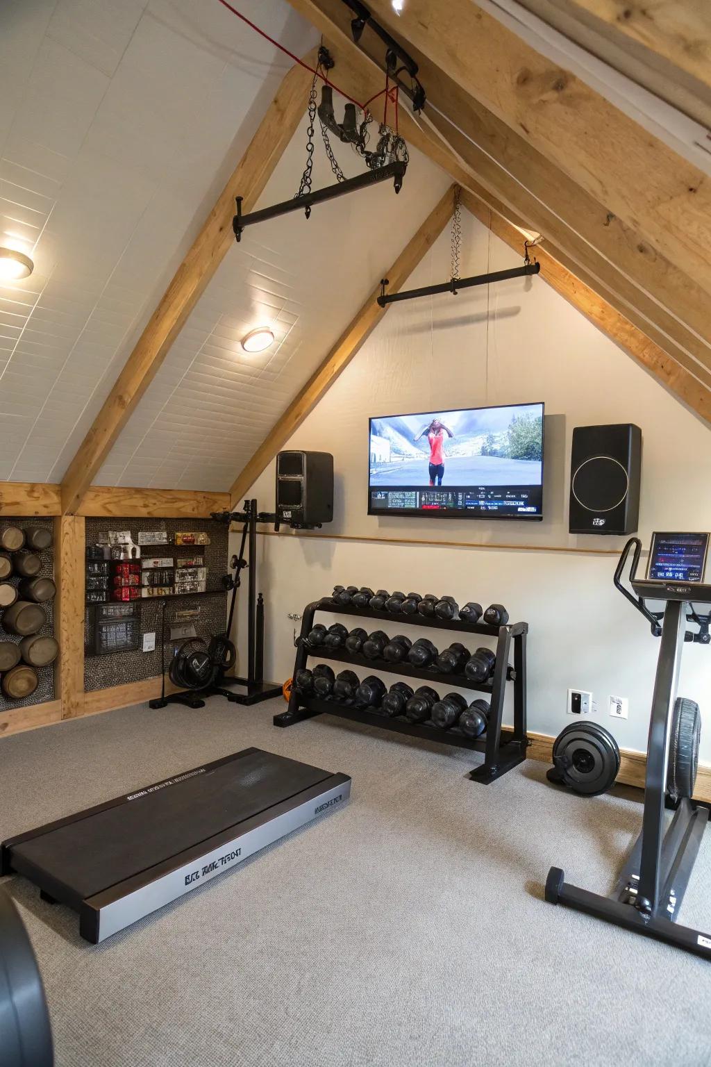 Elevate your workouts with audio-visual amusement.