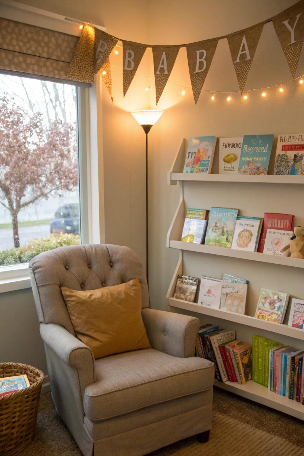 Intimate Storybook Reading Area - Heartfelt and Cozy