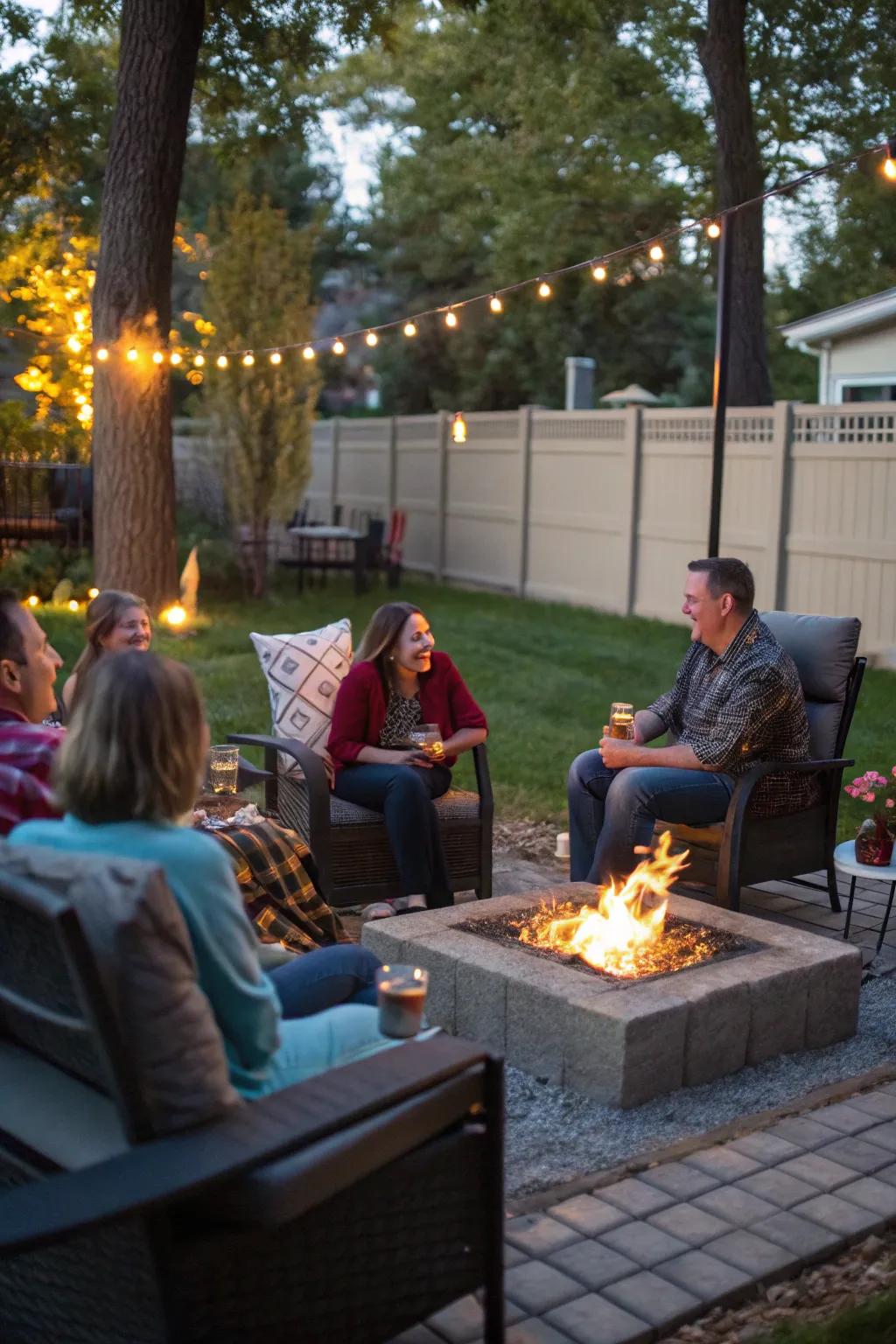 Savor backyard camping alongside family and friends.