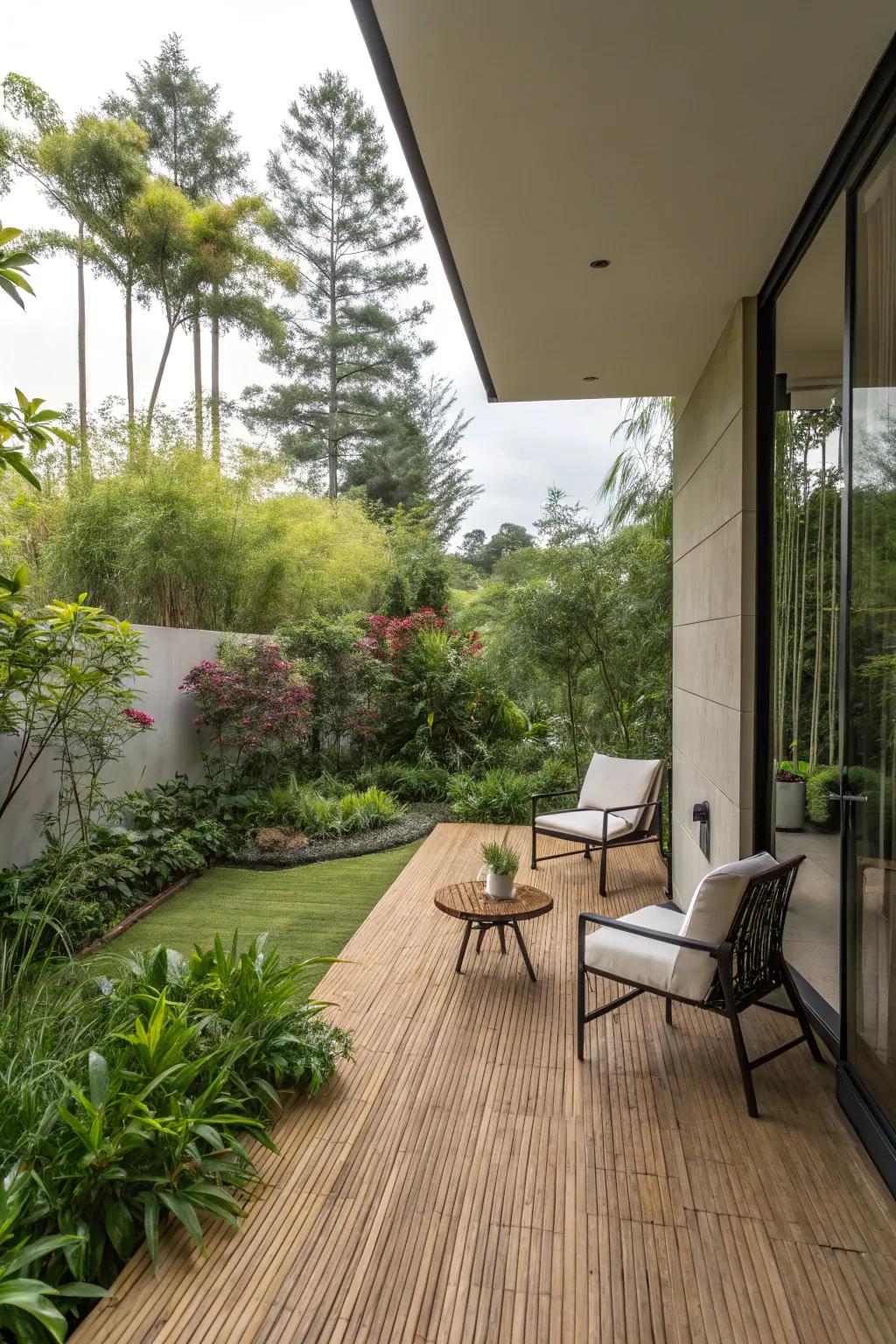 Bamboo flooring is both environmentally friendly and stylish.
