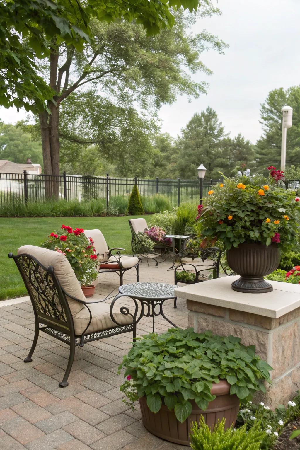 Decorative accessories add personality and charm.