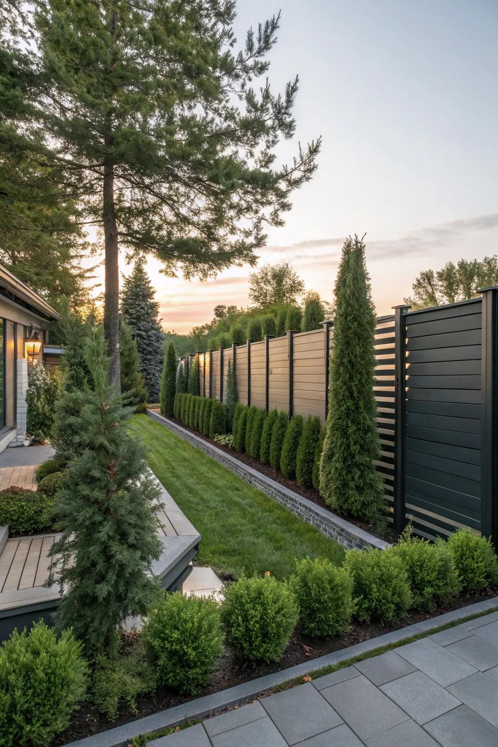 Privacy fencing introduces an element of seclusion to your backyard retreat.