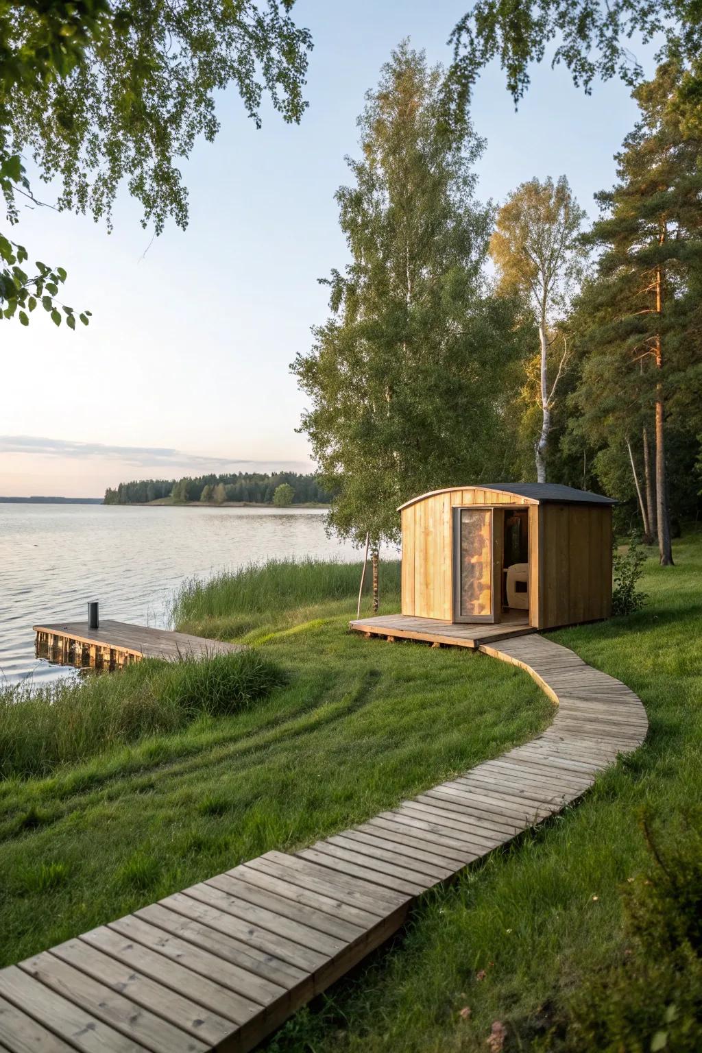 Lakeside leisure with a view to inspire.