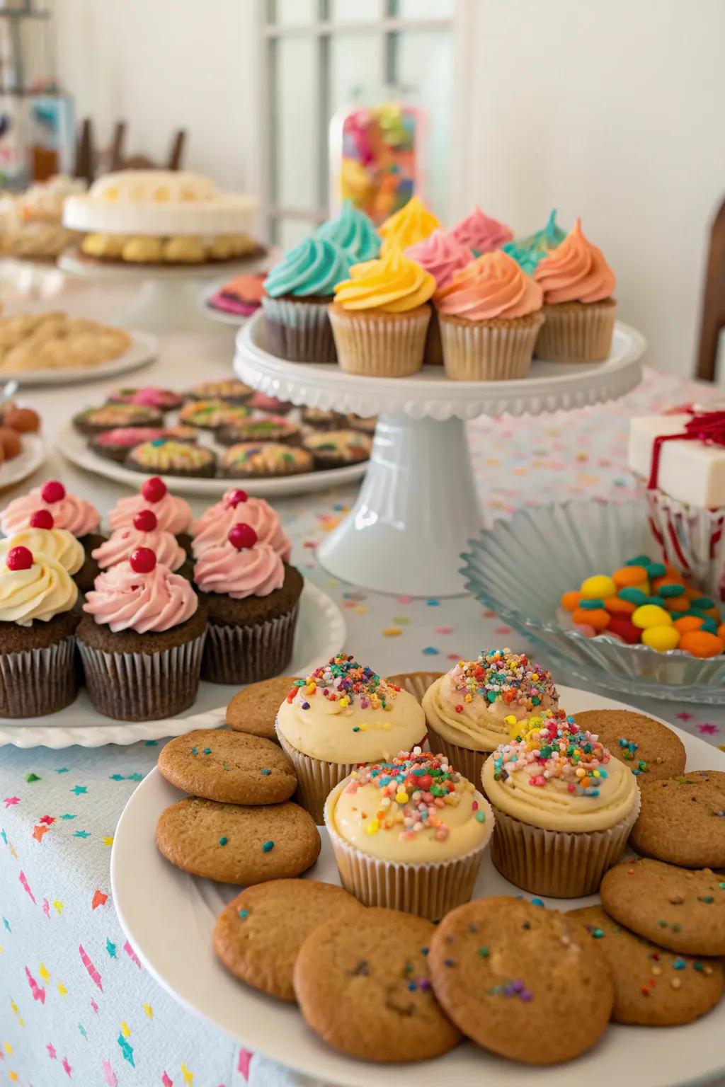 A delightful interactive dessert station ready for guests.