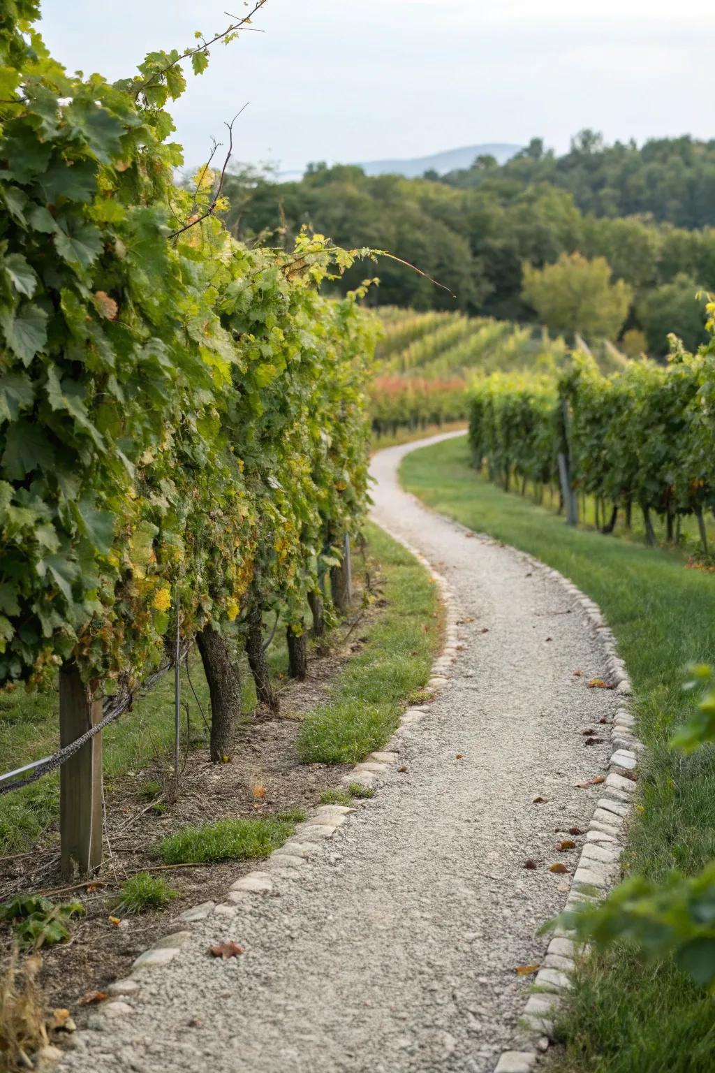 Attractive routes that enhance vineyard exploration.