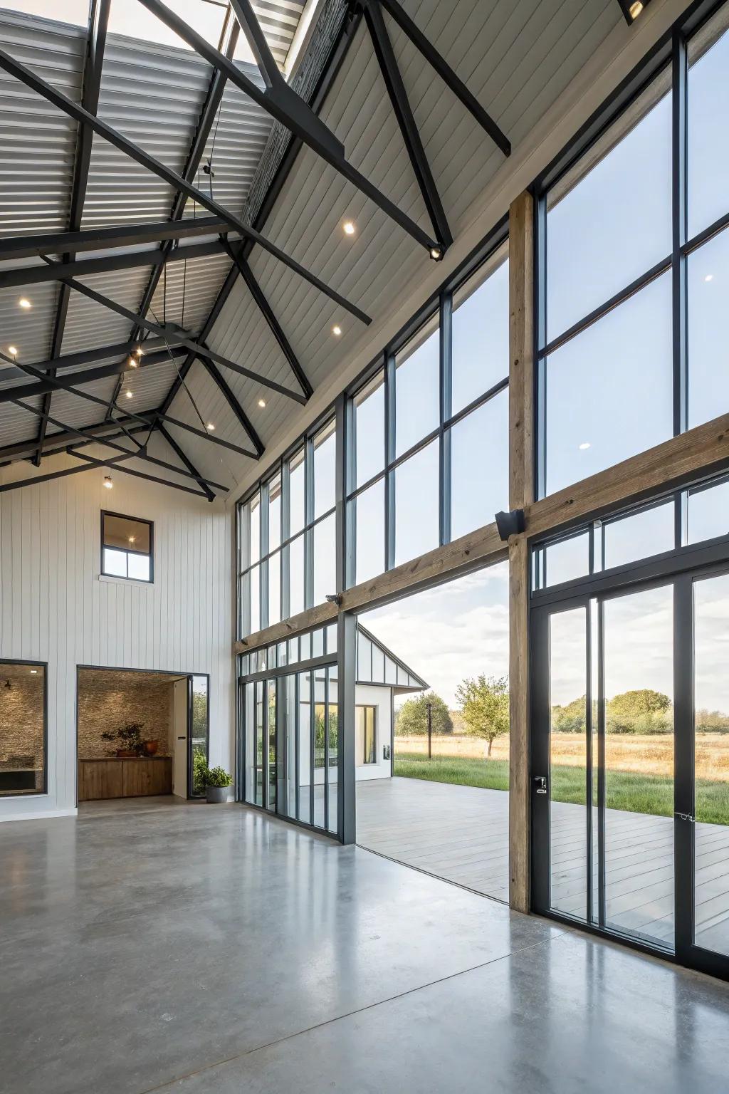 Contemporary renovations breathe new life into traditional barn structures.