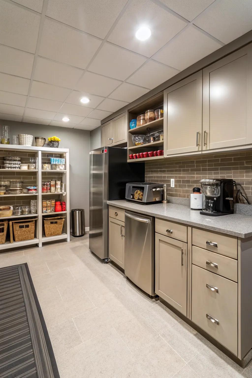Small culinary spaces can be simultaneously chic and efficient.