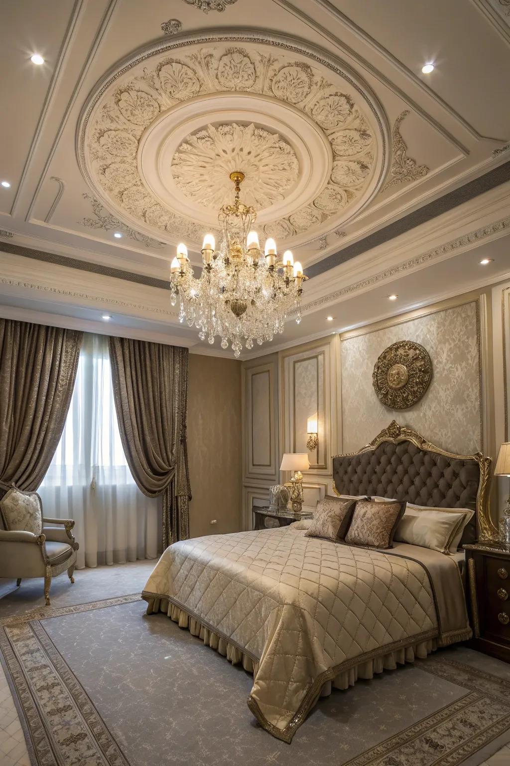 Classic elegance from ceiling medallions.