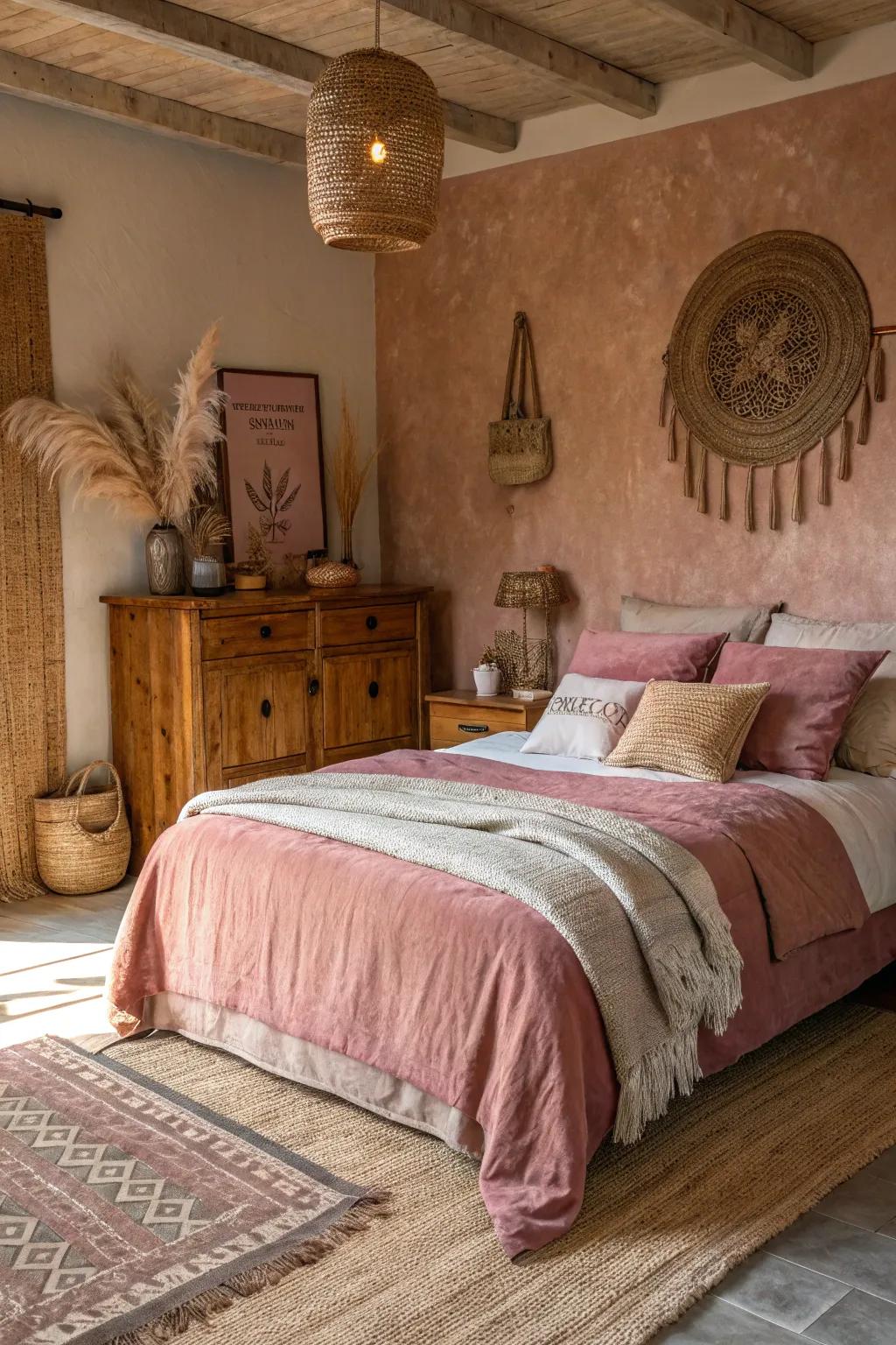 Establish a snug vibe using comforting earth tones.