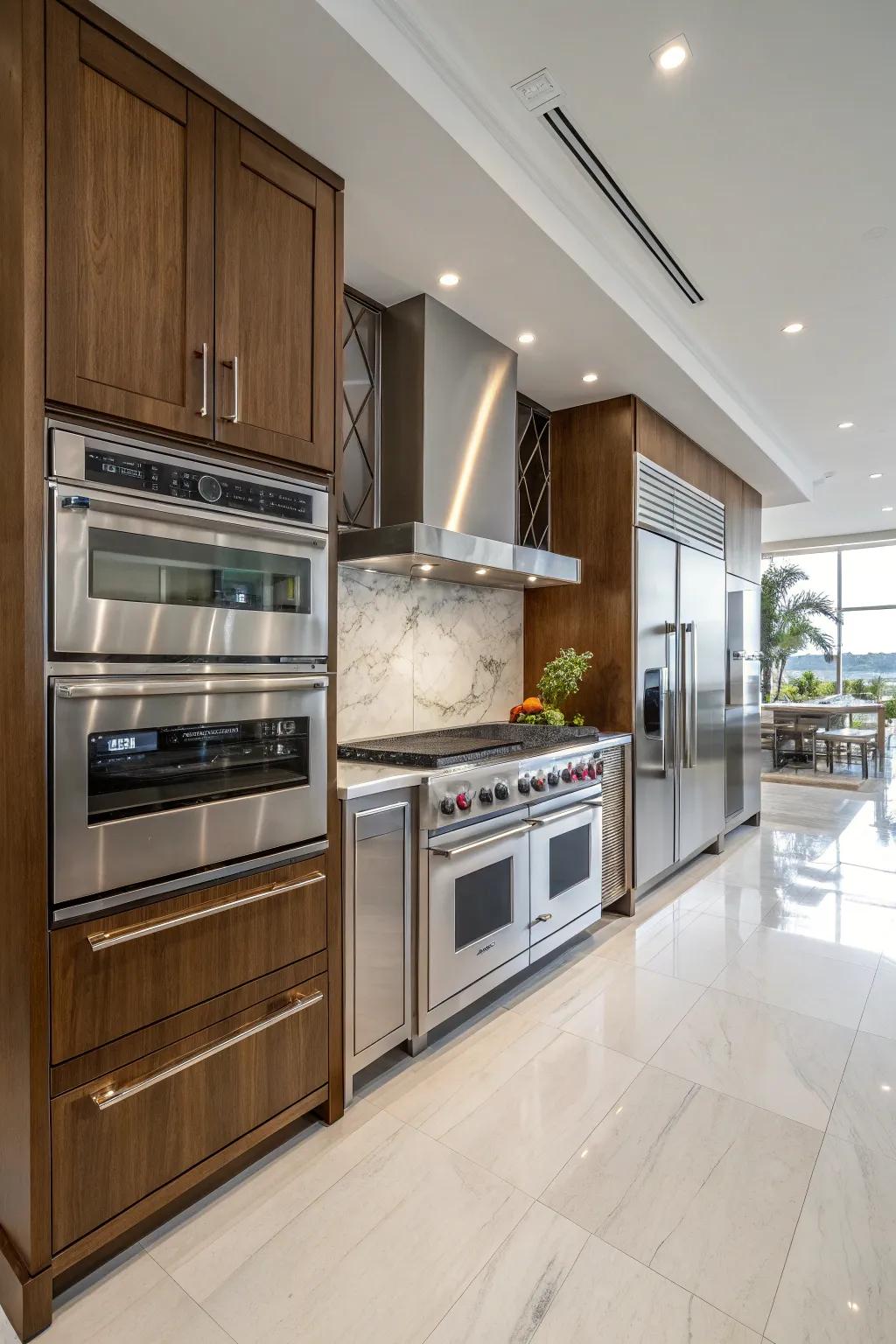 High-end appliances make things more functional and stylish.