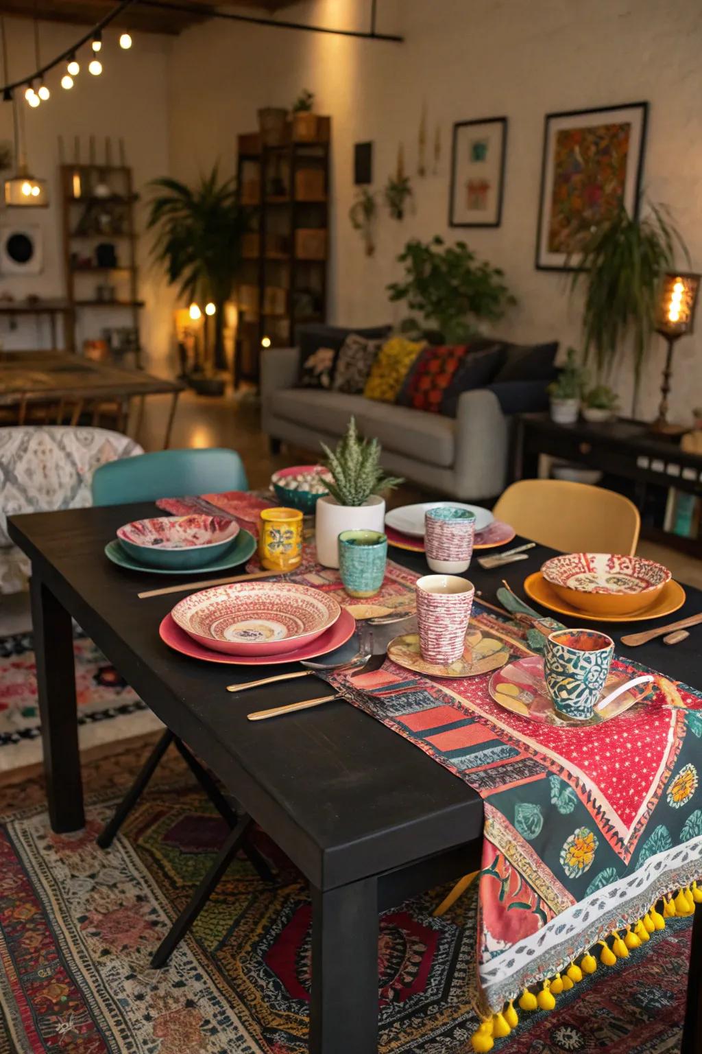Boho chic with a casual flair.