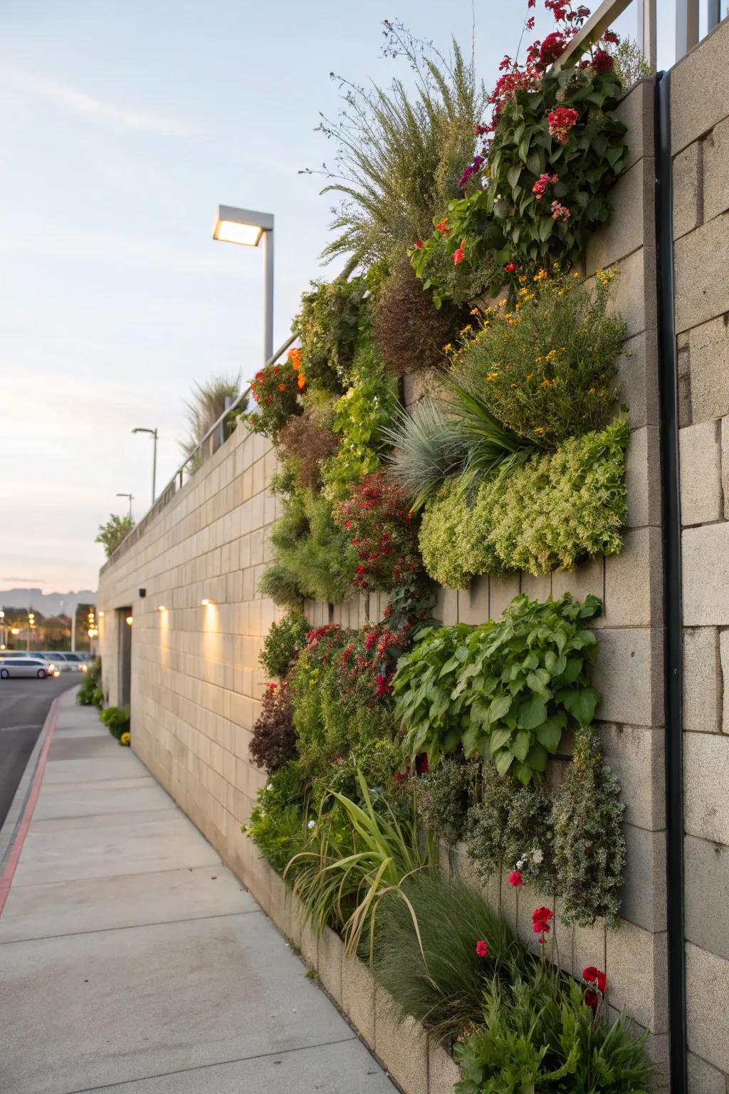 Maximize area with an upright garden.