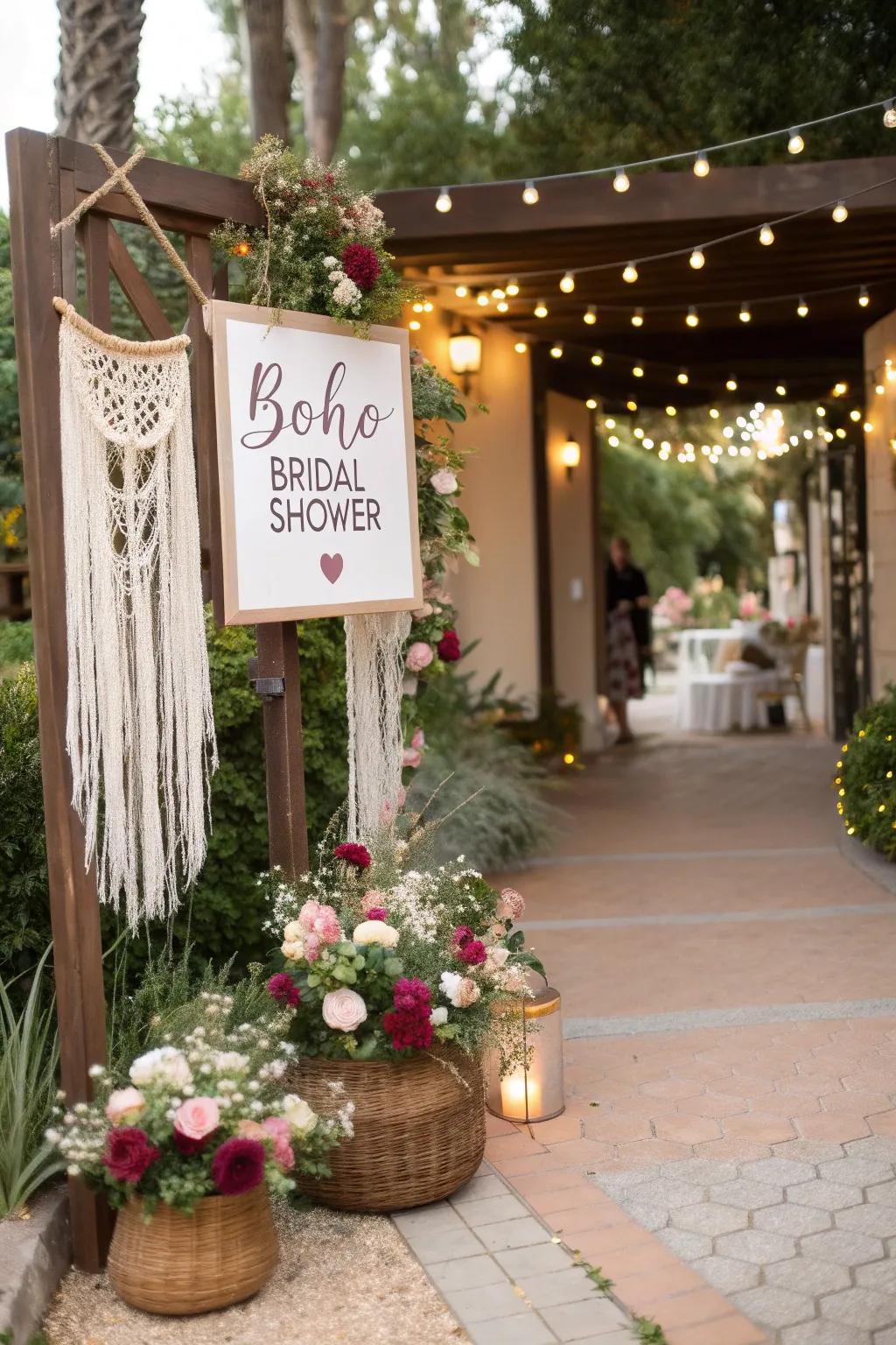 Personalized signs provide a memorable touch.
