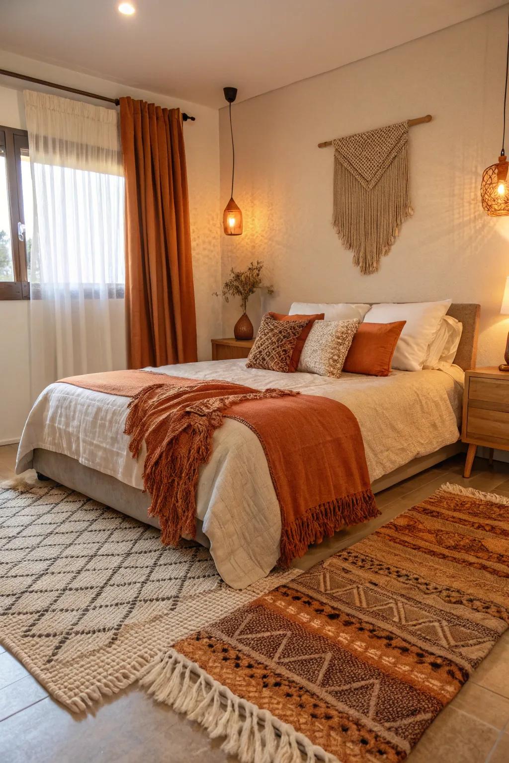 Feel carpet infusing warmth and flair.