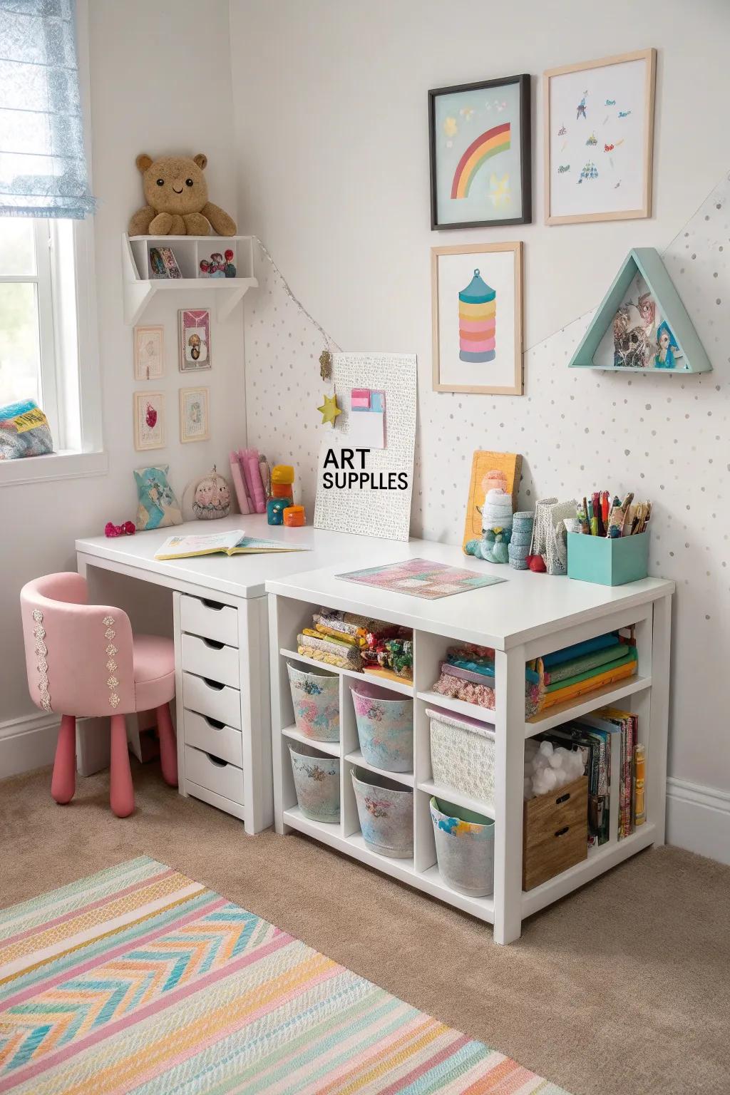 Versatile furniture maximizes the room's utility.