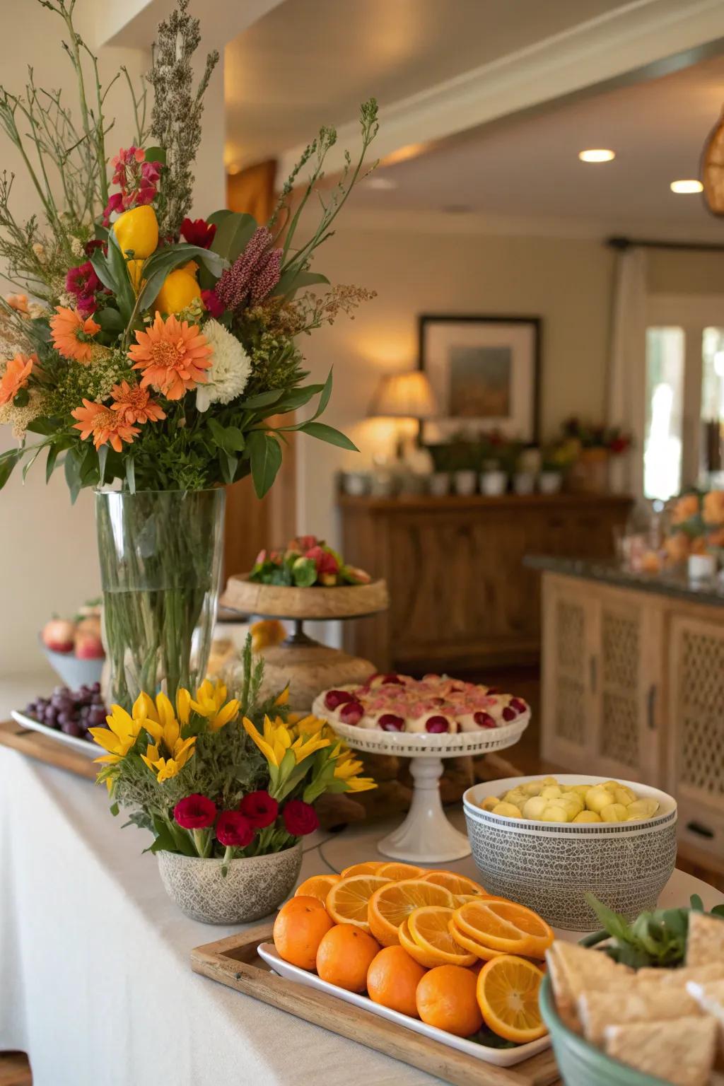 Nature's gifts bring freshness and energy to your buffet.