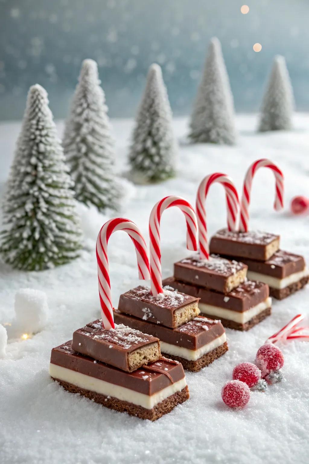 Festive Sliding Sweets ready to deliver holiday joy.