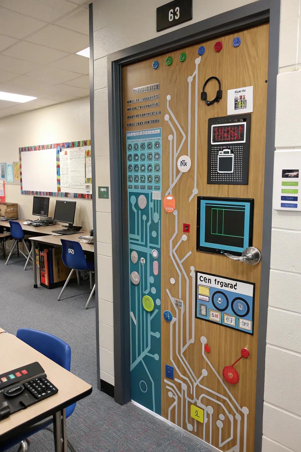 Connect to the future using a tech-centered door design.