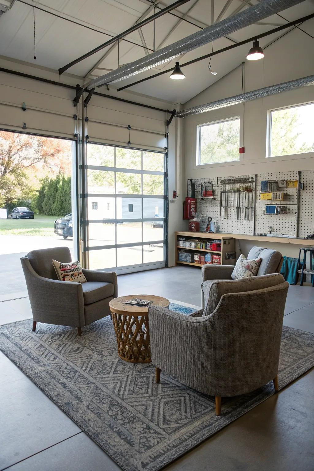 Open areas provide adaptability for various activities.