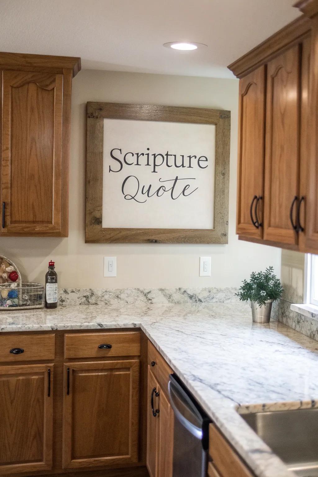 Scripture passage art delivers daily inspiration within your abode.