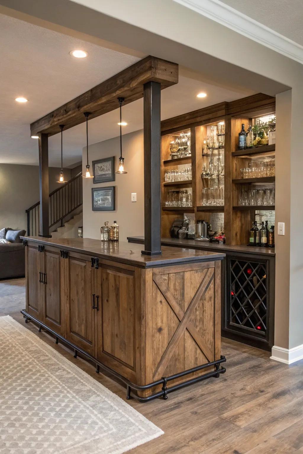 A superb mix of rustic charm and contemporary sophistication.