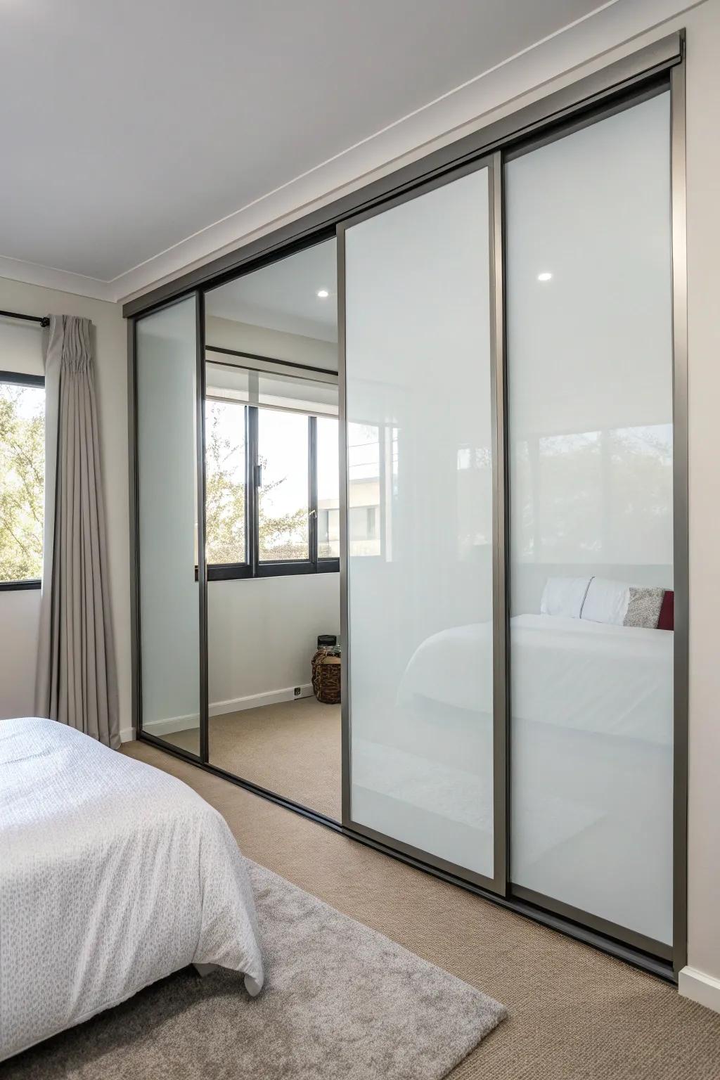 Frosted films offer streamlined simplicity and concealment.